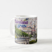 Mug à café de Barcelone Espagne (Devant gauche)