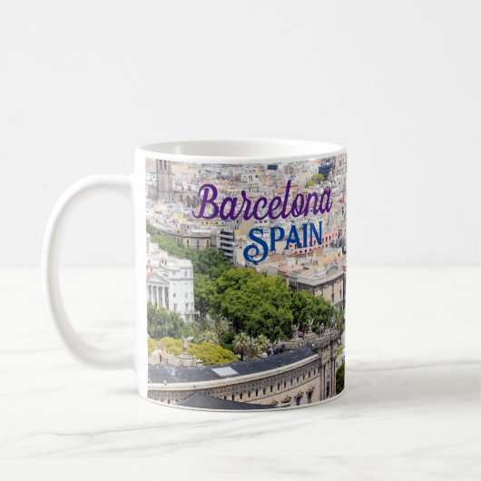 Mug à café de Barcelone Espagne (Gauche)