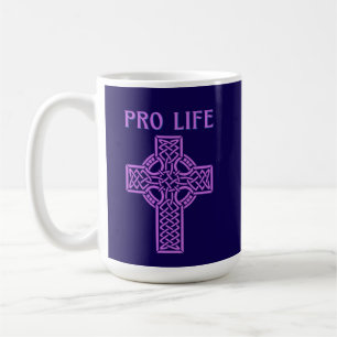 Mug à café de la Croix catholique romaine Pro-vie