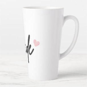 Mug à café de mariée - Écriture rose cœur Mug de m