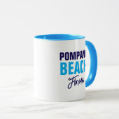 Mug à café de Pompano Beach Floride (Devant droit)