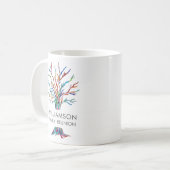 Mug à café de réunion familiale personnalisée (Devant gauche)