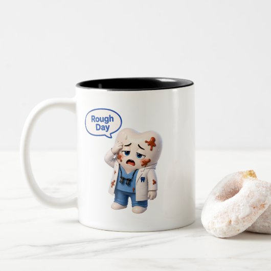 Mug à café dentaire amusant pour assistant dentair (Avec donut)