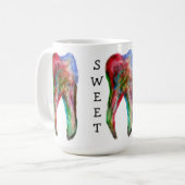 Mug à café Dentaire Sweet Tooth (Devant gauche)
