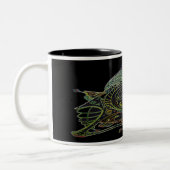 Mug à café deux tons avec vaisseau spatial Art 1 E (Gauche)