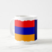 Mug à café drapeau arménien et français (Devant gauche)