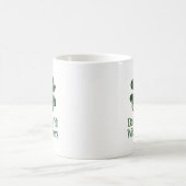 Mug à café drôle de la Saint-Patrick chanceux trèf (Centre)