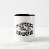 Mug à café drôle - "Le café me rend plus gentil" (Centre)