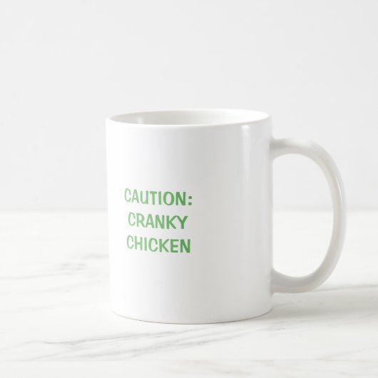 Mug à café drôle poule soyeuse grincheuse (Droite)