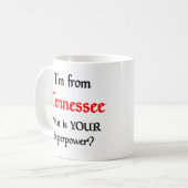 mug à café du Tennessee (Devant gauche)