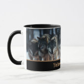 Mug à café en deux tons pour loups de Yellowstone (Gauche)