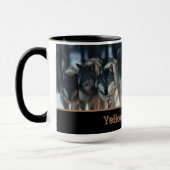 Mug à café en deux tons pour loups de Yellowstone (Gauche)