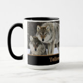 Mug à café en deux tons pour loups de Yellowstone (Gauche)
