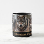 Mug à café en deux tons pour loups de Yellowstone (Centre)