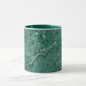 Mug à café en marbre vert classique (Centre)