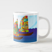 Mug à café en voilier coloré (Droite)