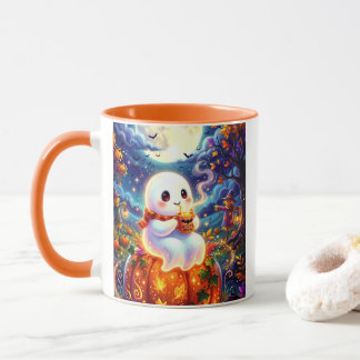 Mug à café Fantôme Mignon avec la Mixture de Sorci