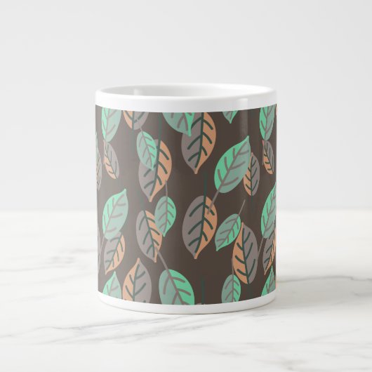 mug à café feuilles de forêt (Devant)