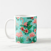 Mug à café Flamant rose tropical (Gauche)