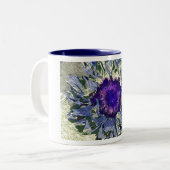 Mug à café Fleur Violette (Devant gauche)