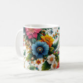 Mug à café fleuri botanique (Devant gauche)