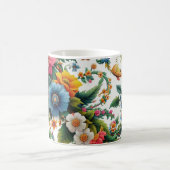 Mug à café fleuri botanique (Centre)