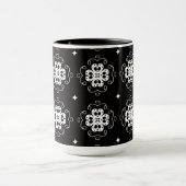 mug à café fleurs abstraites modernes (Centre)