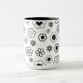 mug à café fleurs de dessin animé (Centre)