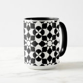 mug à café fleurs et étoiles (Devant droit)
