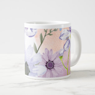 mug à café floral mug à design de fleurs mignon