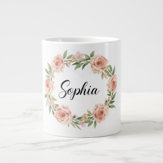 Mug à café Floral Sophia (Devant)