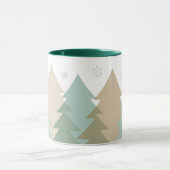 Mug à café Forêt de Noël en Bois (Centre)