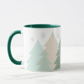 Mug à café Forêt de Noël en Bois (Gauche)