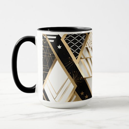 mug à café formes géométriques de noël (Gauche)