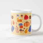 Mug à café géant automne fantaisiste et mignon (Droite)
