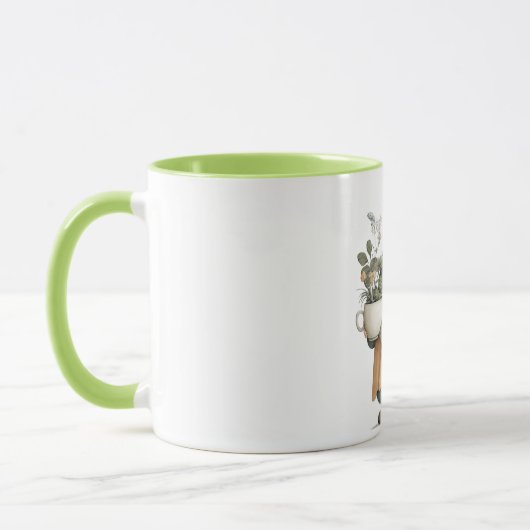 Mug à café Gnome Fleur (Gauche)