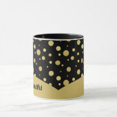 Mug à café Gold Polka motif (Centre)