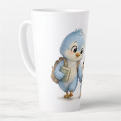 Mug à Café Grand Latte Oiseau Bleu Mignon (Angle gauche)