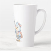 Mug à Café Grand Latte Oiseau Bleu Mignon (Droite)