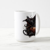 Mug à café Halloween Raven (Devant droit)