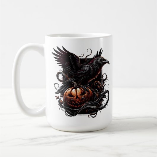 Mug à café Halloween Raven (Gauche)