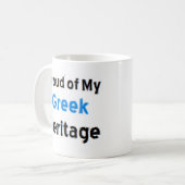 mug à café héritage grec (Devant gauche)