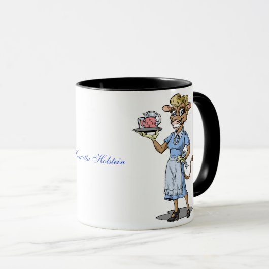 Mug à café Holstein Cow | Qwiznibet.com (Devant droit)