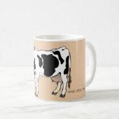 Mug à café humour de vache drôle (Devant droit)