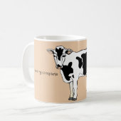 Mug à café humour de vache drôle (Devant gauche)