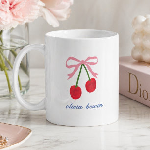 Mug à café Illustration mignonne au nœud papillo