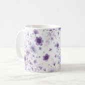 Mug à café imprimé floral/Mug à design floral dyna (Devant gauche)