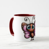 Mug à café joli papillon (Devant gauche)