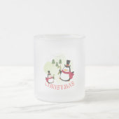 Mug à café Joyeux Noël Mignons Manchots (Centre)