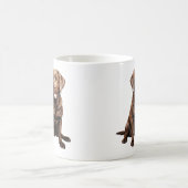 Mug à café Labrador Chocolat (Centre)